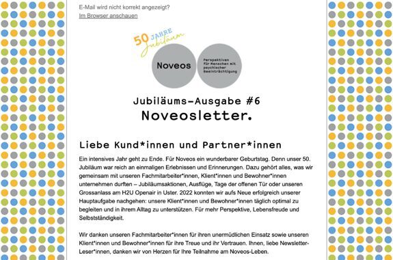 Newsletter Jubiläums-Ausgabe #6